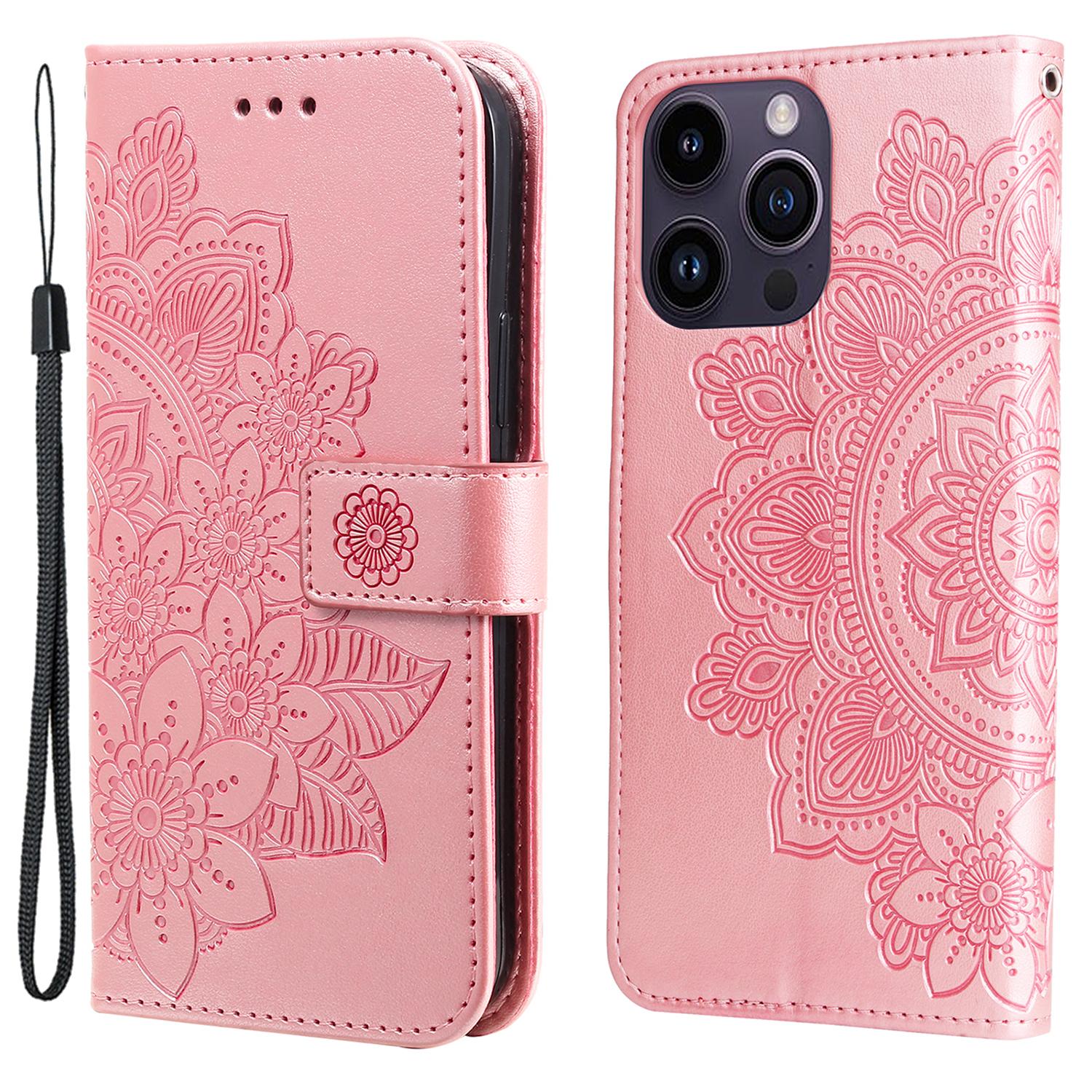 For iPhone 15 Pro Case Floral Pattern PU Leather Wallet Stand Phone Cover Pink
For iPhone 15 Pro Case Floral Pattern PU Leather Wallet Stand Phone Cover Pink