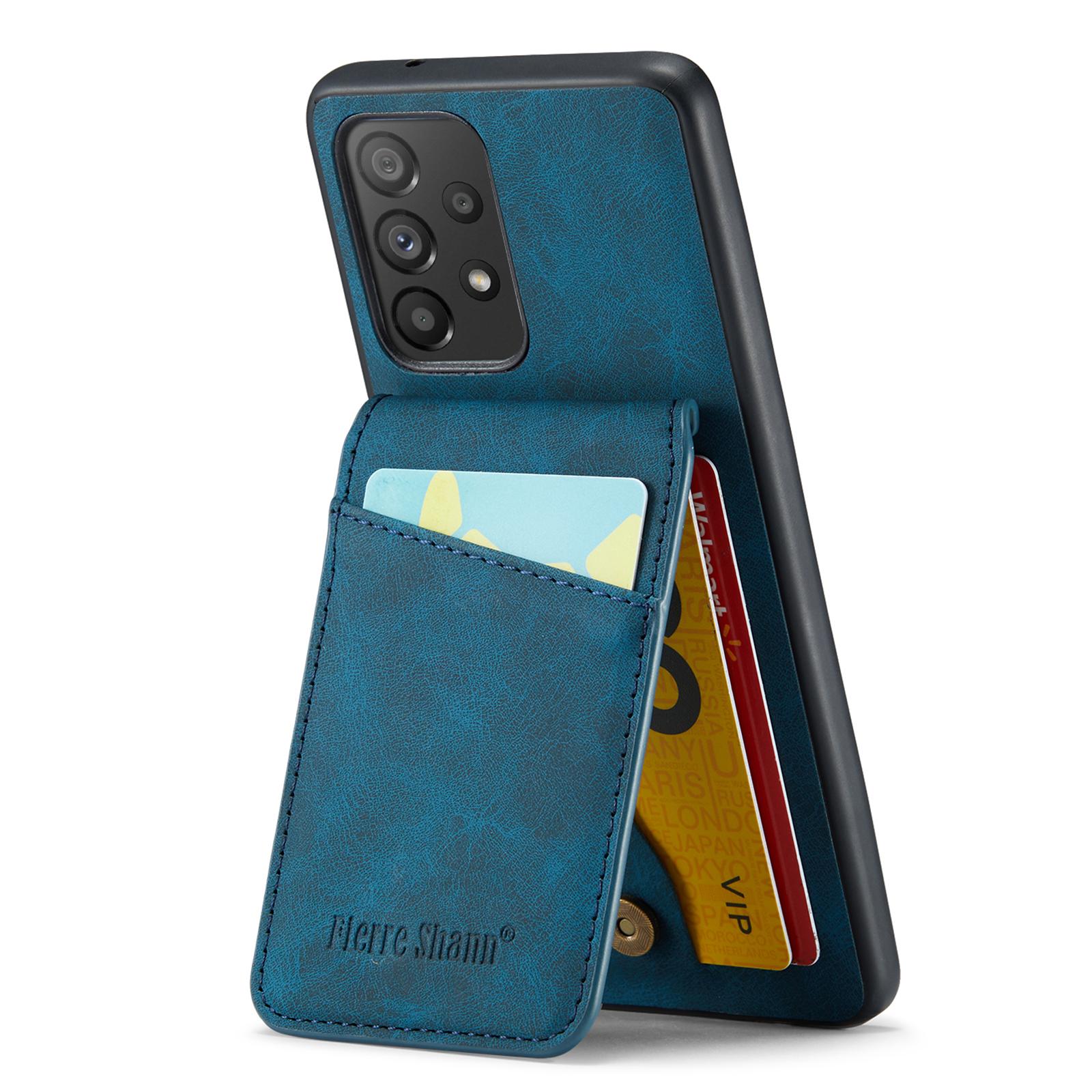 FIERRE SHANN Back Case for Samsung Galaxy A73 5G PU Leather+TPU Phone Kickstand Shell with Card Slots Blue
FIERRE SHANN Back Case for Samsung Galaxy A73 5G PU Leather+TPU Phone Kickstand Shell with Card Slots Blue