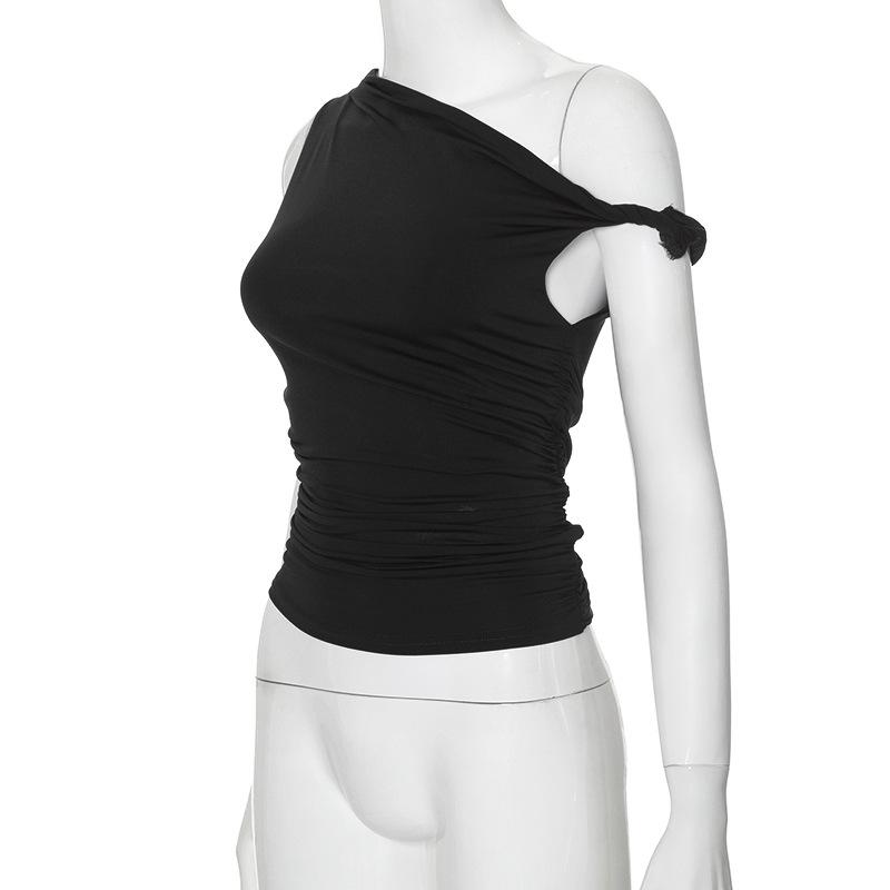 Simple Basic Casual Summer Tank Top Sleeveless Solid Color Off Shoulder Side Ruched Crop Tops Vestidos Spring Women S чорний
Simple Basic Casual Summer Tank Top Sleeveless Solid Color Off Shoulder Side Ruched Crop Tops Vestidos Spring Women S чорний