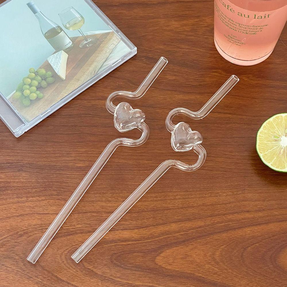 Transparent Heart Shape Glass Straw Reusable Valentine s Day Juice Straw Milk Tea glass straw
Transparent Heart Shape Glass Straw Reusable Valentine s Day Juice Straw Milk Tea glass straw