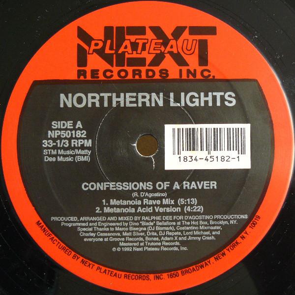12inch Record NORTHERN LIGHTS - Confessions Of A Raver NP50182 Next Plateau Re 1992 US Dance & Electronica Used
12inch Record NORTHERN LIGHTS - Confessions Of A Raver NP50182 Next Plateau Re 1992 US Dance & Electronica Used