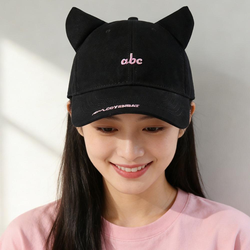 Trendy Hat Korean Style Cat Eared Baseball Cap Letter Embroidery Adjustable Strap Outdoor Hat Cute Design Sports Hat Casual Wear 55-60cm чёрный
Trendy Hat Korean Style Cat Eared Baseball Cap Letter Embroidery Adjustable Strap Outdoor Hat Cute Design Sports Hat Casual Wear 55-60cm чёрный