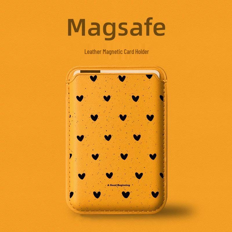 Little Heart MAGsafe Leather Magnetic Card Holder Phone Case for Apple Single Card Holder
Little Heart MAGsafe Leather Magnetic Card Holder Phone Case for Apple Single Card Holder