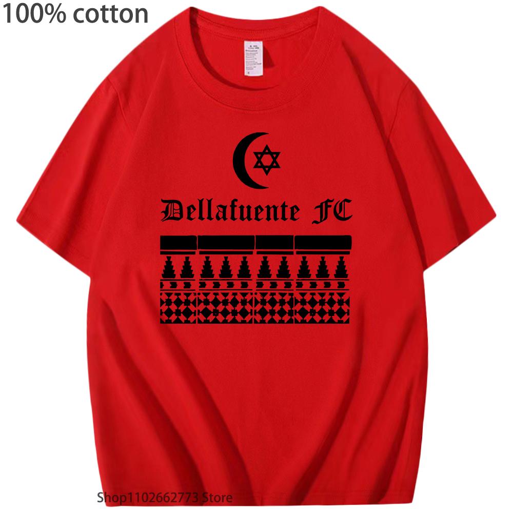Dellafuente FC T-Shirts 100% Cotton Women Corales Tshirts Mens Short Sleeve Tee Harajuku Unisex Fashion Clothes Girls Top 3XL
Dellafuente FC T-Shirts 100% Cotton Women Corales Tshirts Mens Short Sleeve Tee Harajuku Unisex Fashion Clothes Girls Top 3XL