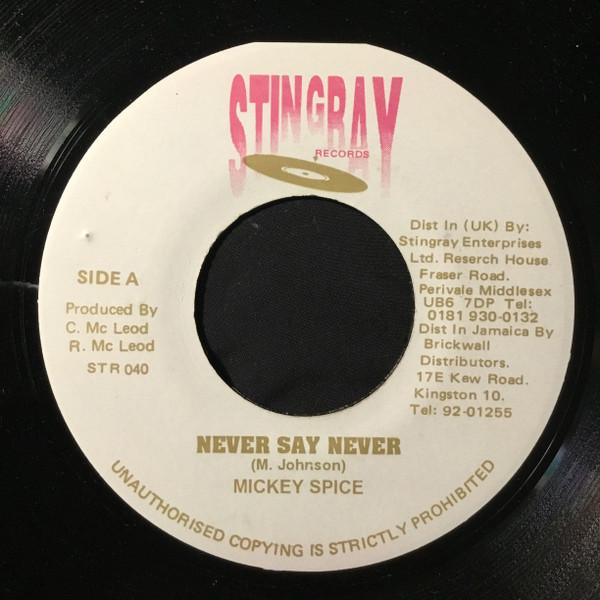 7-дюймовая пластинка MIKEY SPICE - Never Say Never STR040 Stingray Record Ямайка Регги, Ска и Даб Б/У
7-дюймовая пластинка MIKEY SPICE - Never Say Never STR040 Stingray Record Ямайка Регги, Ска и Даб Б/У