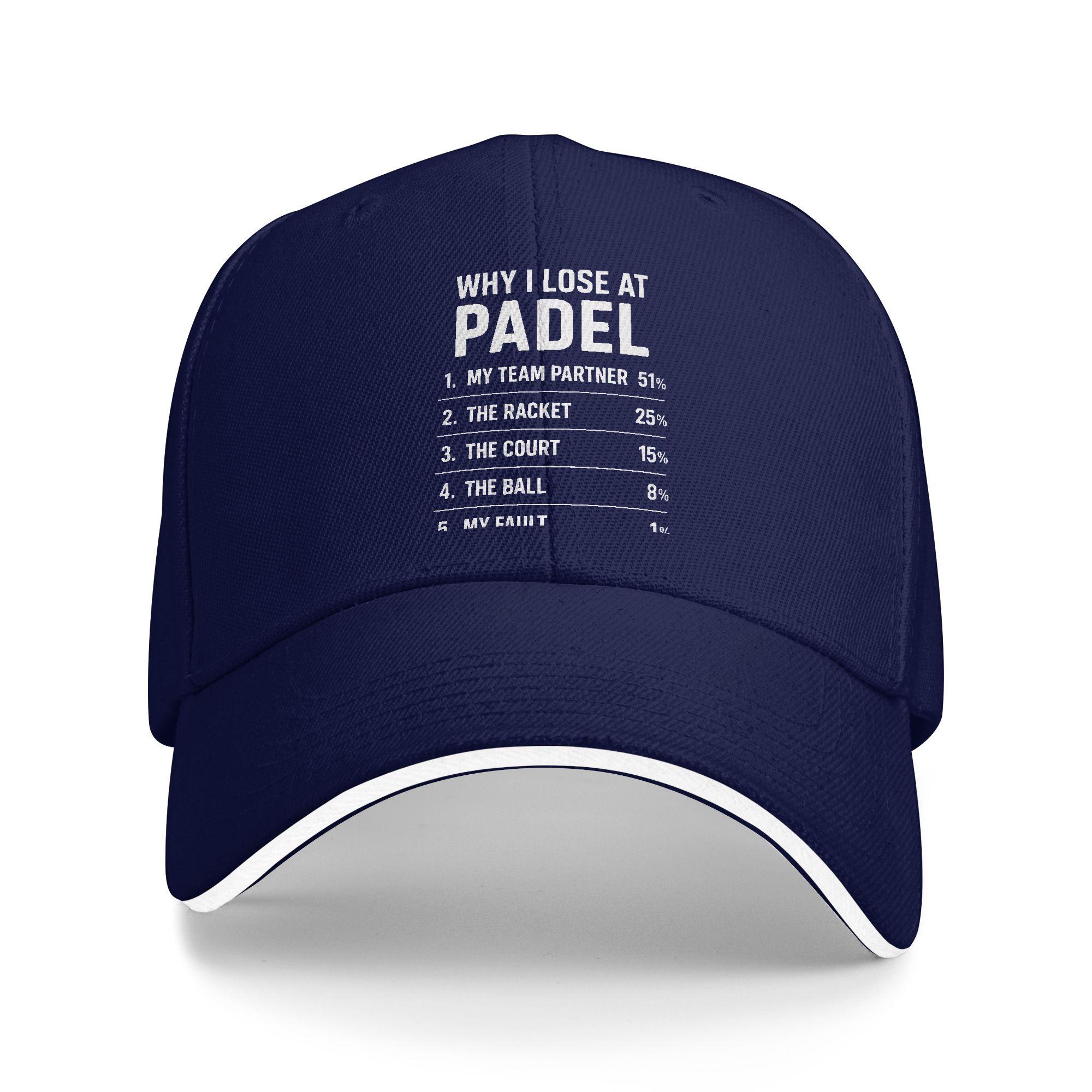 Why I Lose At Padel Tennis Funny Excuses Baseball Cap Hunting Camping Trucker Hat Men Women Streetwear Custom DIY Snapback Cap One Size темно-синього кольору
Why I Lose At Padel Tennis Funny Excuses Baseball Cap Hunting Camping Trucker Hat Men Women Streetwear Custom DIY Snapback Cap One Size темно-синього кольору