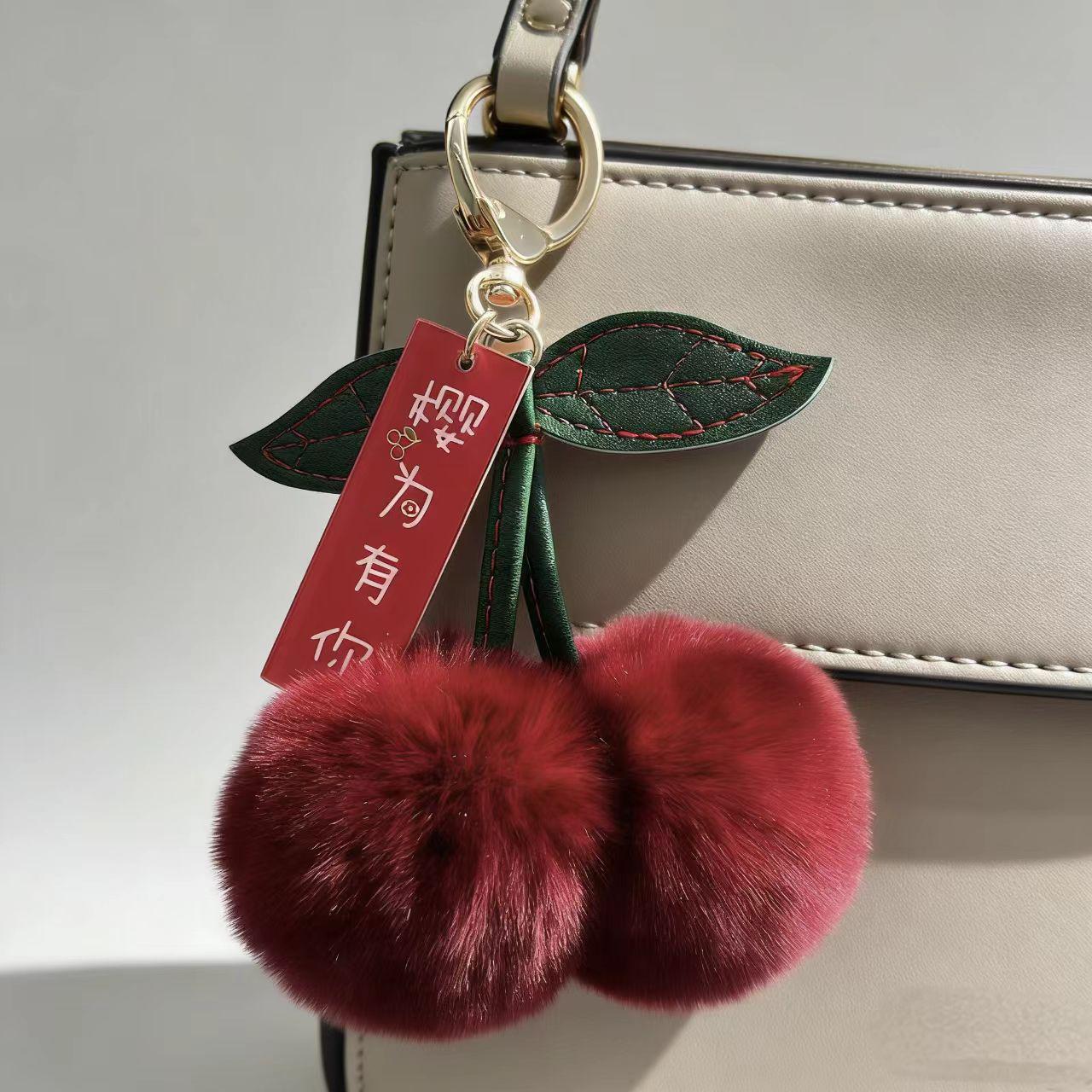 Cherry Rex Rabbit Fur Keychain Pendant - Stylish Plush Accessory for Women s Bags & Cars, Couple Style
Cherry Rex Rabbit Fur Keychain Pendant - Stylish Plush Accessory for Women s Bags & Cars, Couple Style