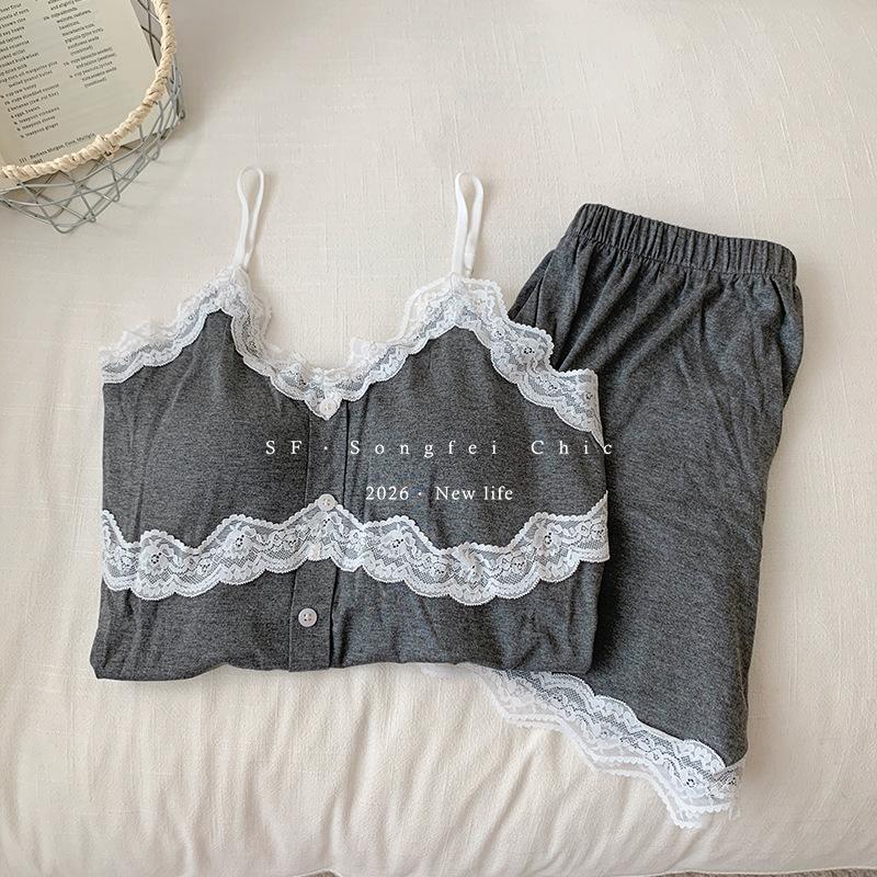 French lace suspender pajamas women free to wear Bra fairy style thin breathable skin-friendly sleeveless loungewear cover M( 40-55kg )
French lace suspender pajamas women free to wear Bra fairy style thin breathable skin-friendly sleeveless loungewear cover M( 40-55kg )