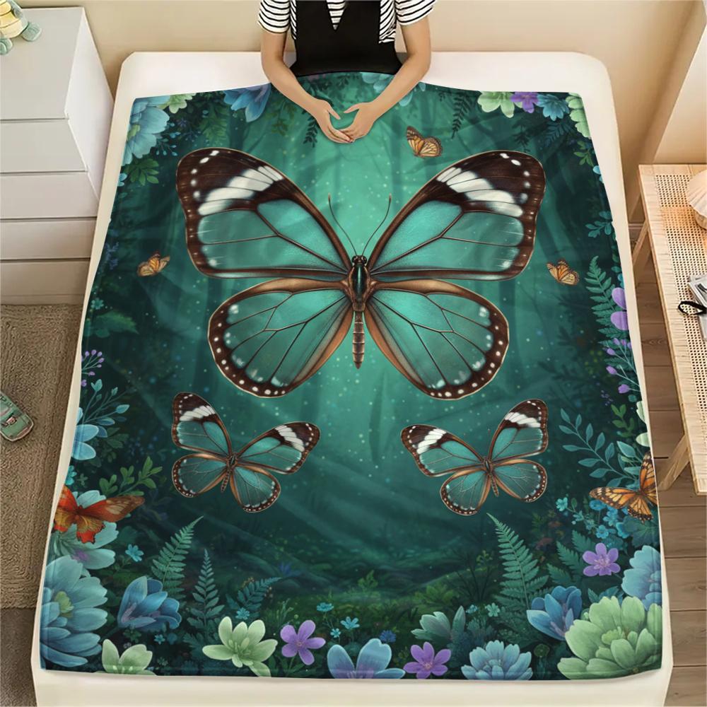 1PC 3D Butterfly Print Flannel Blanket, High quality All Seasons, Home Decor, Warmth and Comfort, Perfect for Christmas Gifts 80cm x 120cm
1PC 3D Butterfly Print Flannel Blanket, High quality All Seasons, Home Decor, Warmth and Comfort, Perfect for Christmas Gifts 80cm x 120cm