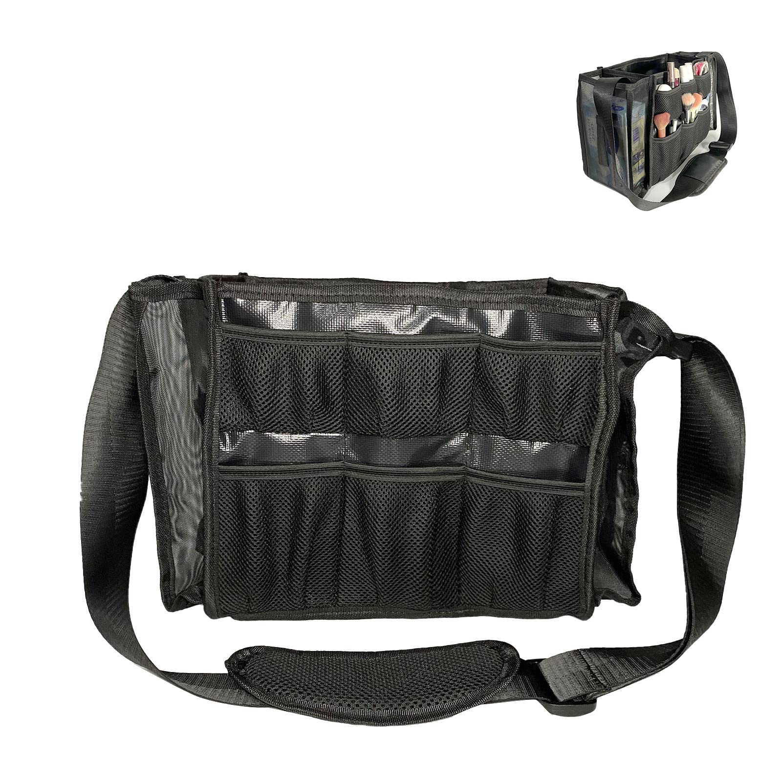 Hair and makeup professional makeup studio for hair and makeup hairdresser large shoulder work tool bag bag, on-site bag, pouch, bag, artists, pouch, чорний
Hair and makeup professional makeup studio for hair and makeup hairdresser large shoulder work tool bag bag, on-site bag, pouch, bag, artists, pouch, чорний