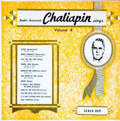 LP Record FEODOR CHALIAPIN - Feodor Ivanovich Chaliapin Sings Vo SCALA869 Scala Records US Classical Used
LP Record FEODOR CHALIAPIN - Feodor Ivanovich Chaliapin Sings Vo SCALA869 Scala Records US Classical Used