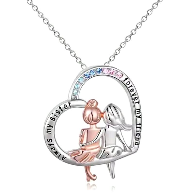 Always My Sister Forever My Friend Necklace Colorful Crystal Heart Girls Necklace Friendship Jewelry
Always My Sister Forever My Friend Necklace Colorful Crystal Heart Girls Necklace Friendship Jewelry