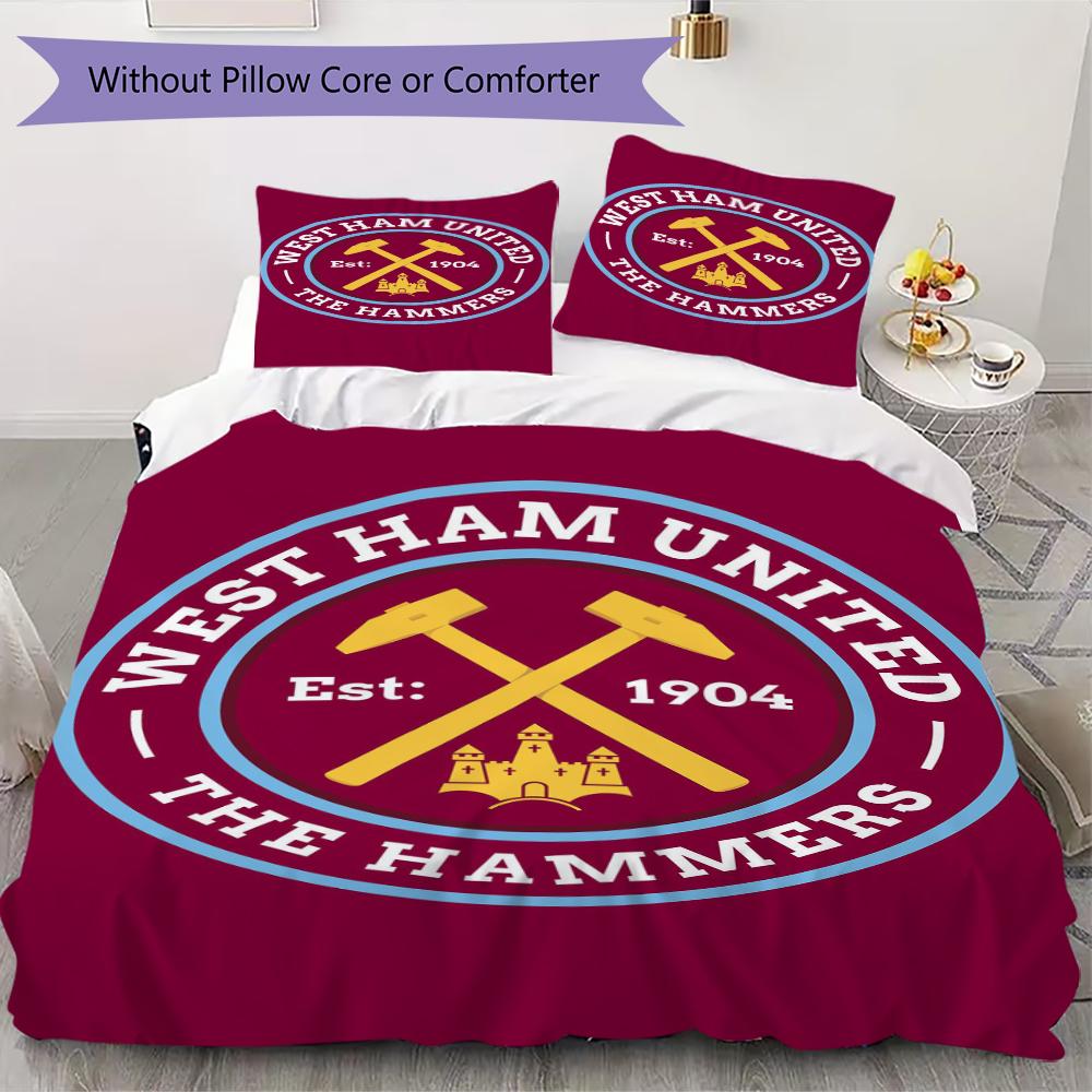 West Ham United FC Pattern Bedding uilt Set uilt Cover Pillowcase Home Decoration Birthday Gift (1 * duvet cover + 2 * pillowcase without core)246 135x200cm
West Ham United FC Pattern Bedding uilt Set uilt Cover Pillowcase Home Decoration Birthday Gift (1 * duvet cover + 2 * pillowcase without core)246 135x200cm