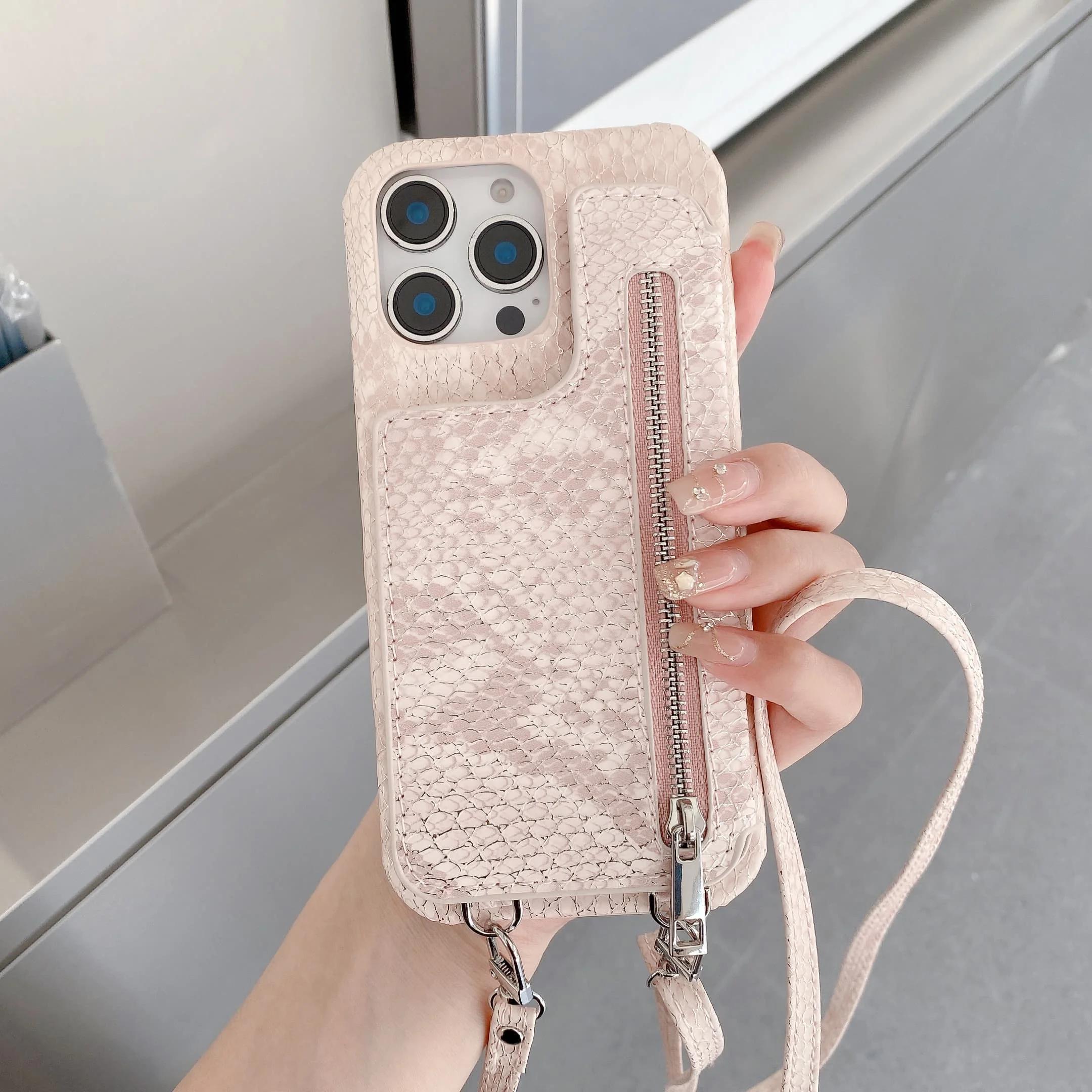 Snake Leather Phone Case for iPhone 17 Air /16/15/14/11 pro Max/13/12/11/7/8 plus with Mirror Zipper Wallet Card Holder Lanyard iPhone 13 mini рожевий
Snake Leather Phone Case for iPhone 17 Air /16/15/14/11 pro Max/13/12/11/7/8 plus with Mirror Zipper Wallet Card Holder Lanyard iPhone 13 mini рожевий