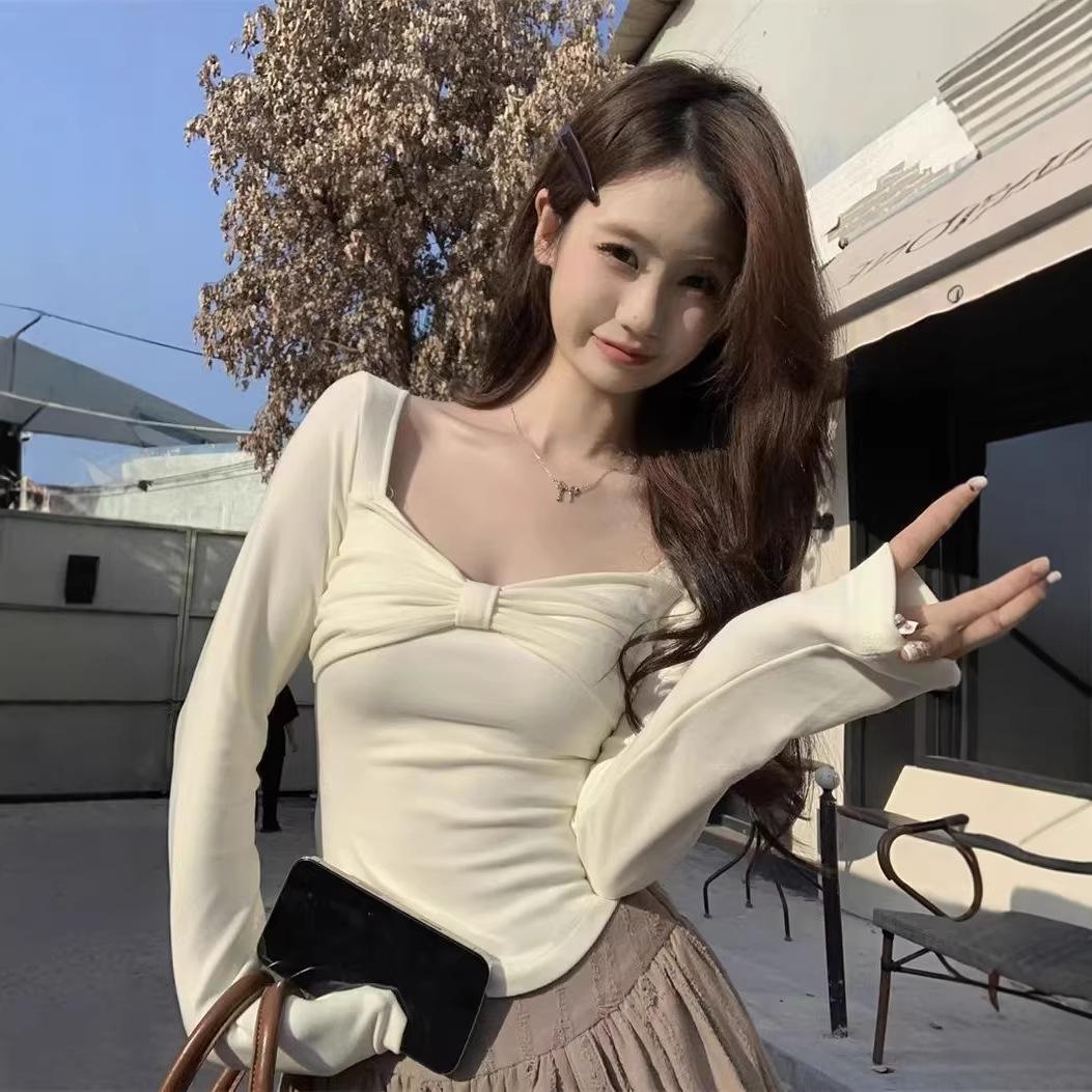De Róng Women s Slim Fit Long-Sleeve T-shirt - Korean Style with Butterfly Knot, Ideal for Spring, Autumn, and Winter. S кофейный
De Róng Women s Slim Fit Long-Sleeve T-shirt - Korean Style with Butterfly Knot, Ideal for Spring, Autumn, and Winter. S кофейный