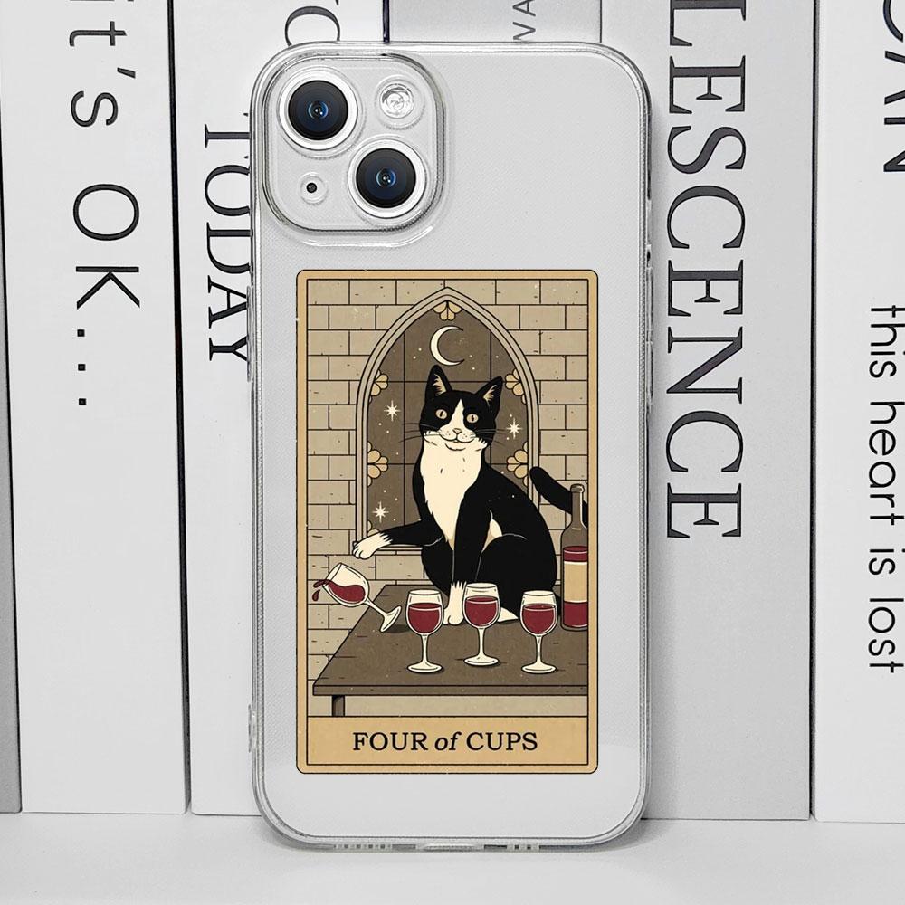 Cartoon Tarot Card Cat Phone Case for IPhone 16 15 14 13 12 11 Pro Max X XS MAX 7 8Plus SE Clear Soft Cover for Iphone 11 Fundas For iPhone 15 ProMax
Cartoon Tarot Card Cat Phone Case for IPhone 16 15 14 13 12 11 Pro Max X XS MAX 7 8Plus SE Clear Soft Cover for Iphone 11 Fundas For iPhone 15 ProMax