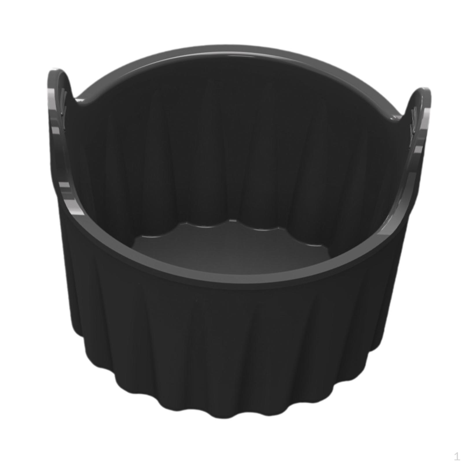 Силиконовая чашка для выпечки аэрогриля, форма для кексов, легко очищаемая подкладка чёрный