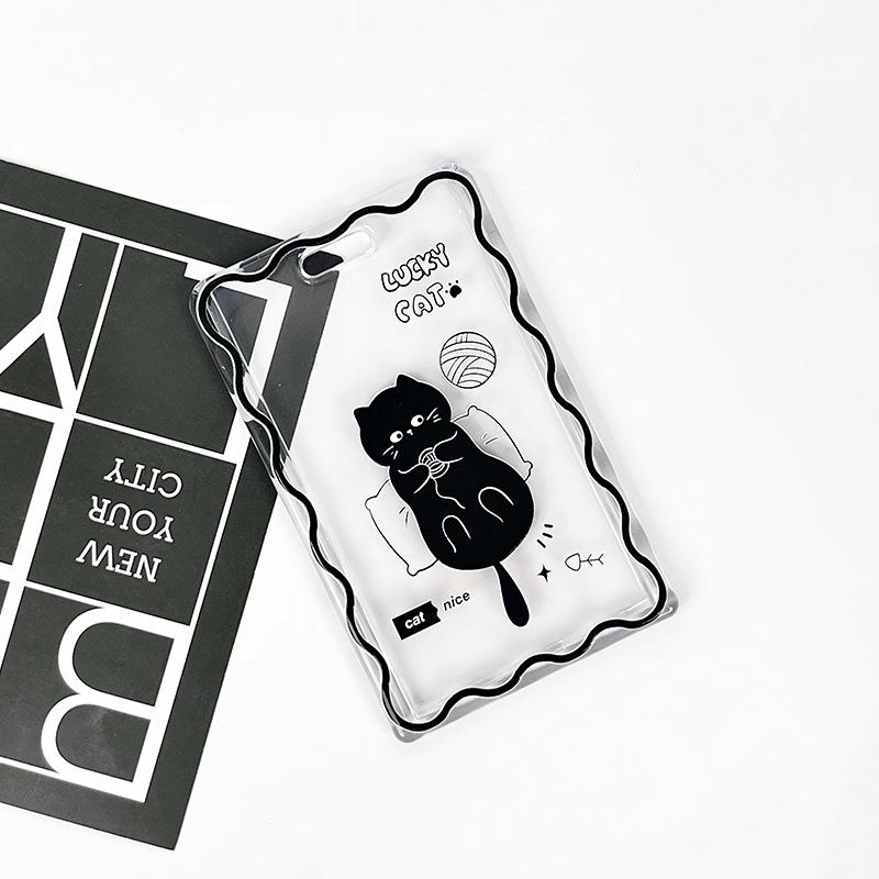 Fashion Black Cat Card Holder Transparent Card Case Campus Card Holder Long-Lasting For School Meal card protective cover
Fashion Black Cat Card Holder Transparent Card Case Campus Card Holder Long-Lasting For School Meal card protective cover