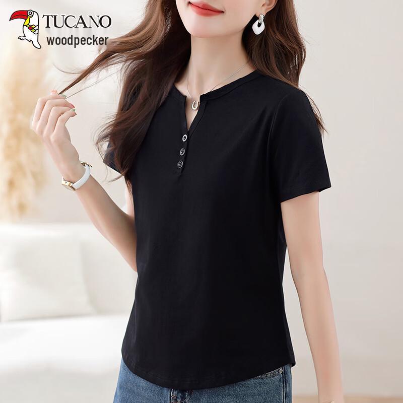 TUCANO Women s V-Neck Pure Cotton Short Sleeve T-Shirt XL
TUCANO Women s V-Neck Pure Cotton Short Sleeve T-Shirt XL