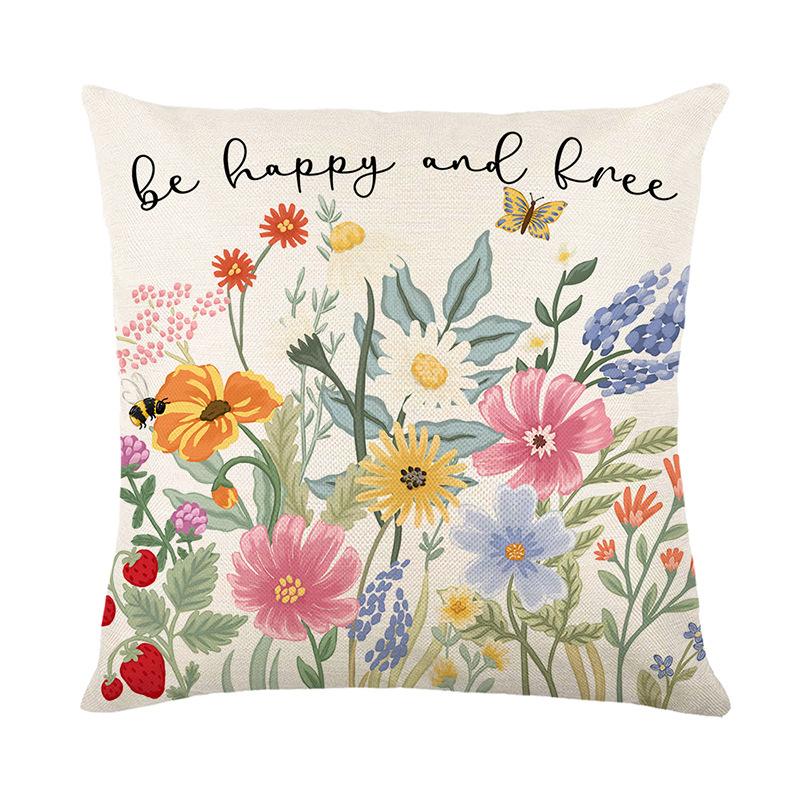 New Flower Pillow Cover Polyester Printed Cushion Cover Living Room Sofa Decorative Pillow Cover 45 * 45Cm (without pillow core)
New Flower Pillow Cover Polyester Printed Cushion Cover Living Room Sofa Decorative Pillow Cover 45 * 45Cm (without pillow core)