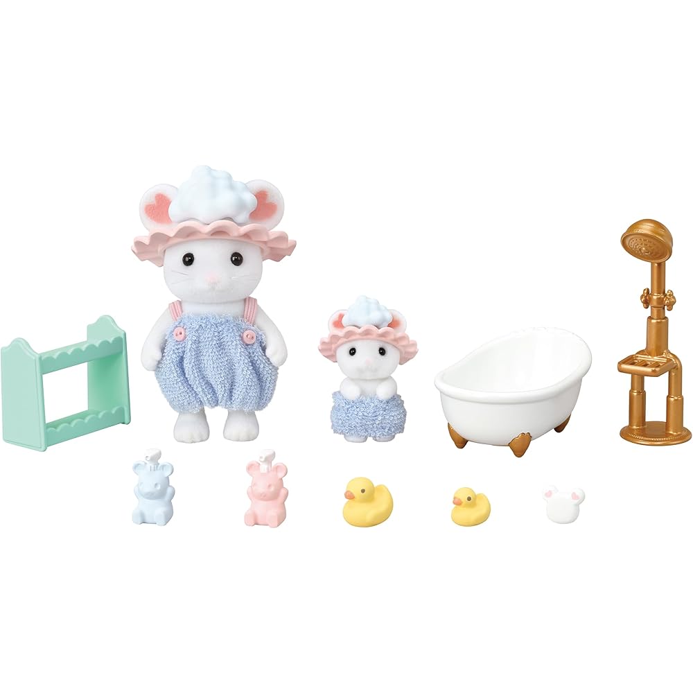 Sylvanian Families Bath Time Set DF-26 Doll and Furniture Toy for Ages 3 and Up
Sylvanian Families Bath Time Set DF-26 Doll and Furniture Toy for Ages 3 and Up