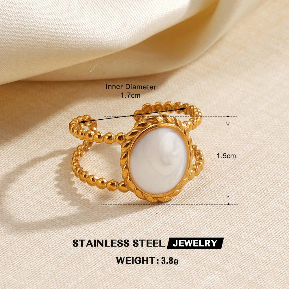 Stainless Steel Bowknot Heart-Shaped Open Rings for Women Minimalist White Drip Oil Sun Geometric Finger Ring Charms Zircon
Stainless Steel Bowknot Heart-Shaped Open Rings for Women Minimalist White Drip Oil Sun Geometric Finger Ring Charms Zircon