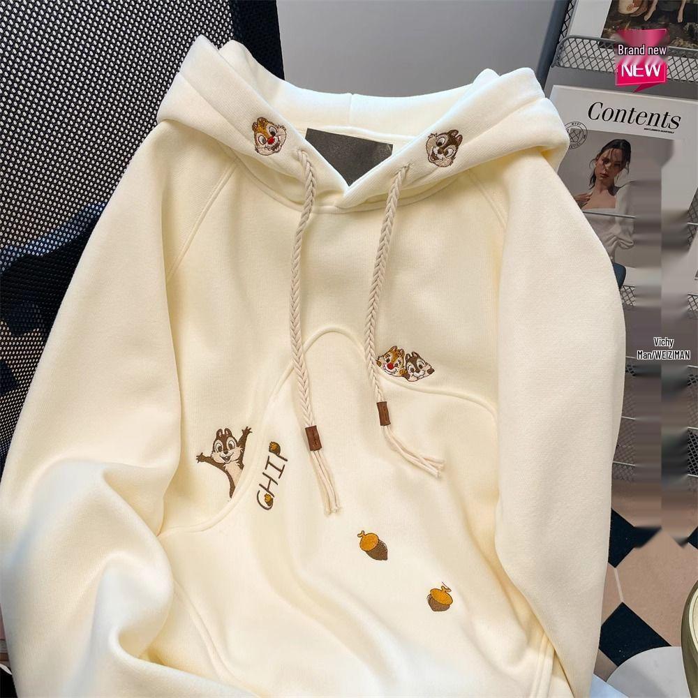 Embroidered Silver Fox Fleece-Lined Irregular Pocket Sweatshirt Coat M
Embroidered Silver Fox Fleece-Lined Irregular Pocket Sweatshirt Coat M