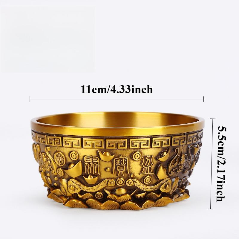 1pc Metal Treasure Pot Ornament Metal Wealth Attracting Ornaments Temple Sacrificial Supplies Home Decoration Chinese Style
1pc Metal Treasure Pot Ornament Metal Wealth Attracting Ornaments Temple Sacrificial Supplies Home Decoration Chinese Style