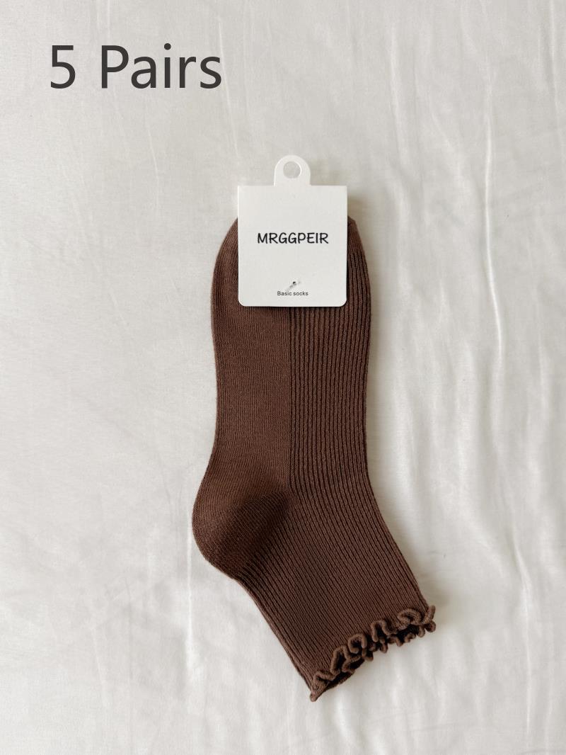 5 Pairs of Black and White Short Socks - Summer and Spring Pure Color Boat-shaped Socks, Double-needle, Thin Style, Combed Cotton Socks 5 pairs кавовий
5 Pairs of Black and White Short Socks - Summer and Spring Pure Color Boat-shaped Socks, Double-needle, Thin Style, Combed Cotton Socks 5 pairs кавовий