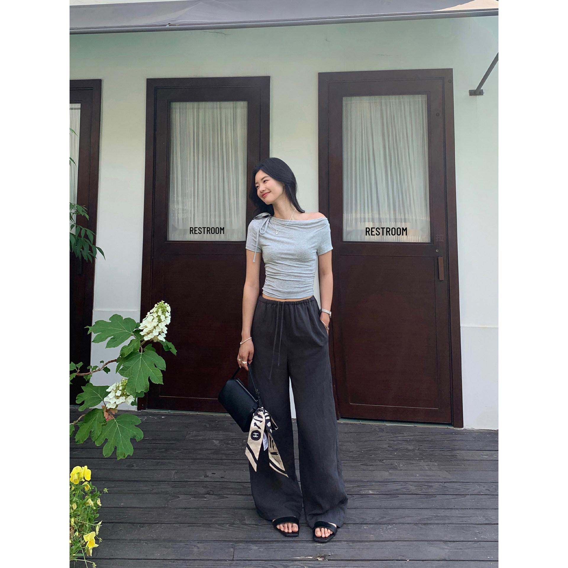 Pusumede Women s Linen Casual Wide-Leg Summer Pants with Elastic Waist S
Pusumede Women s Linen Casual Wide-Leg Summer Pants with Elastic Waist S