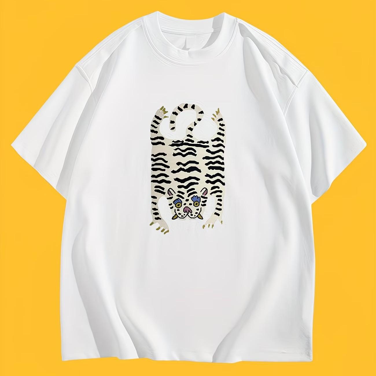 Tiger Stripe Print TShirt WOMEN Unisex Harajuku Streetwear Graphic Tee Summer Short Sleeve Y2K Aesthetic Trendy Casual Loose Tops S
Tiger Stripe Print TShirt WOMEN Unisex Harajuku Streetwear Graphic Tee Summer Short Sleeve Y2K Aesthetic Trendy Casual Loose Tops S