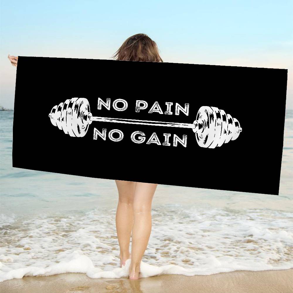 No Pain No Gain Big Microfiber Beach Towels Quick Dry Towel Sand Beach Towels Pool Towel For Travel Swim Pool Yoga W30*H60(CM)
No Pain No Gain Big Microfiber Beach Towels Quick Dry Towel Sand Beach Towels Pool Towel For Travel Swim Pool Yoga W30*H60(CM)