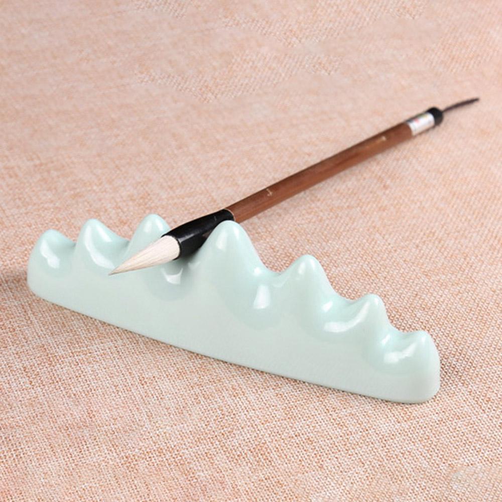 Chinese Calligraphy Pen Holder Plastic Imitated Jade Brush Rack Pen Rest Stand Shelf for Holding 6 Pens Type A
Chinese Calligraphy Pen Holder Plastic Imitated Jade Brush Rack Pen Rest Stand Shelf for Holding 6 Pens Type A