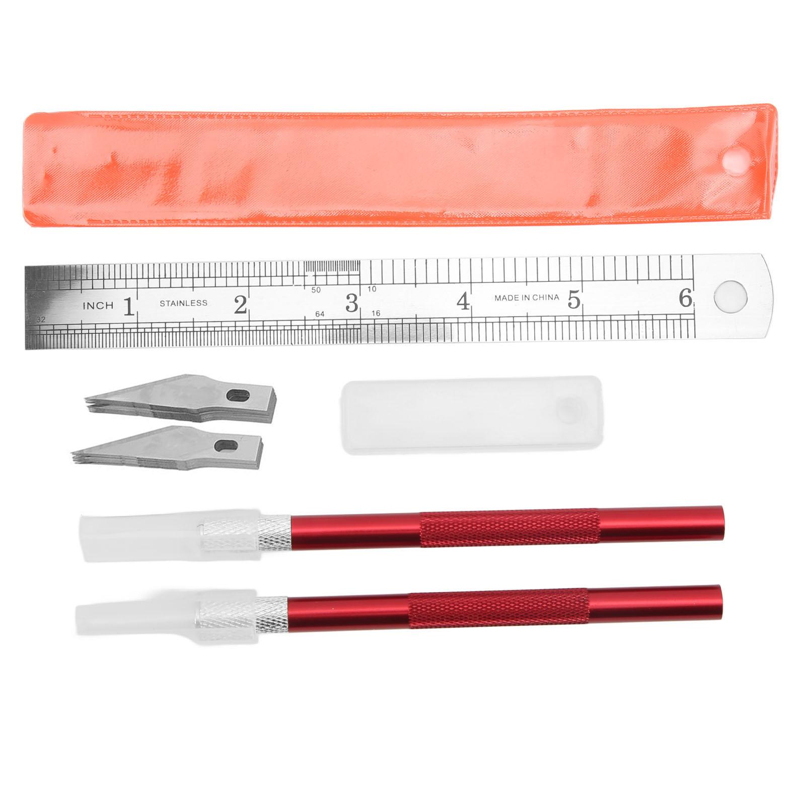 Exacto Knife Set DIY Easy To Replace Hobby Knife Non Slip Handle Accurate Control Multipurpose for Hand Account for Crafting червоний
Exacto Knife Set DIY Easy To Replace Hobby Knife Non Slip Handle Accurate Control Multipurpose for Hand Account for Crafting червоний