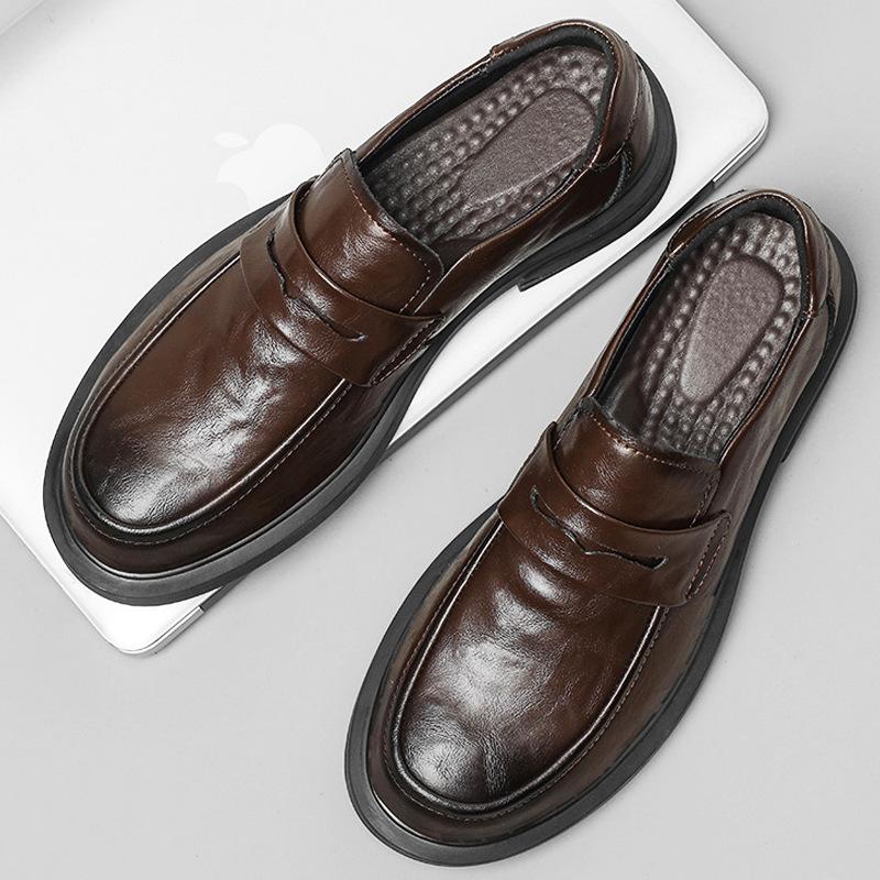 Soft Bottom Business Genuine Leather Formal Leather Shoes Men s Pointed Toe Lace-up Wedding Shoes Three-joint Oxford Shoes British Youth 38
Soft Bottom Business Genuine Leather Formal Leather Shoes Men s Pointed Toe Lace-up Wedding Shoes Three-joint Oxford Shoes British Youth 38
