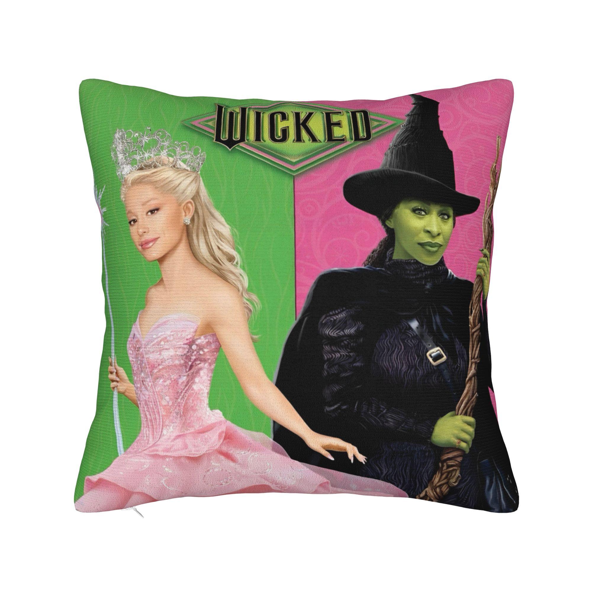 Printed Wicked Elphaba & Glinda Tonal Pillowcase Polyester Cushion Cover Decorations Witch Throw Pillow Case Cover Home Zippered 45cm x 45cm
Printed Wicked Elphaba & Glinda Tonal Pillowcase Polyester Cushion Cover Decorations Witch Throw Pillow Case Cover Home Zippered 45cm x 45cm