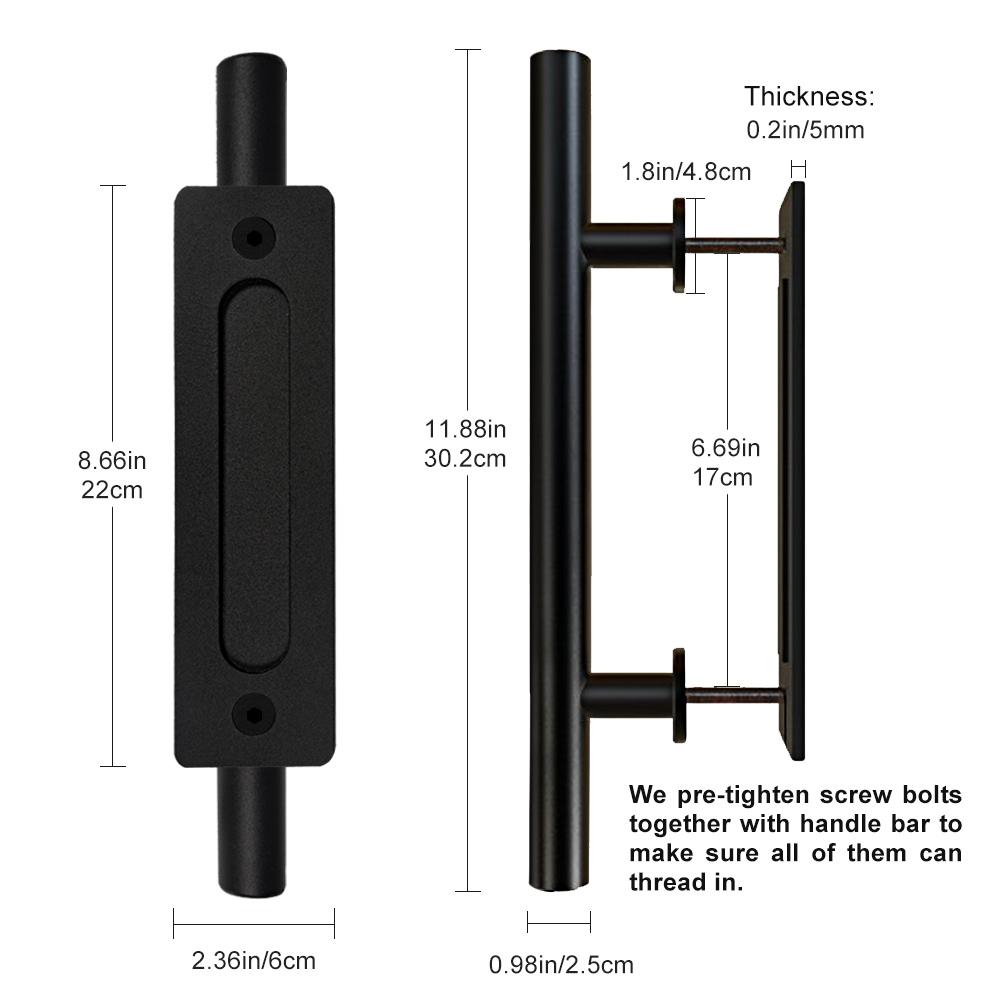 Black Stainless Steel Vintage Barn Door Handle белый
Black Stainless Steel Vintage Barn Door Handle белый