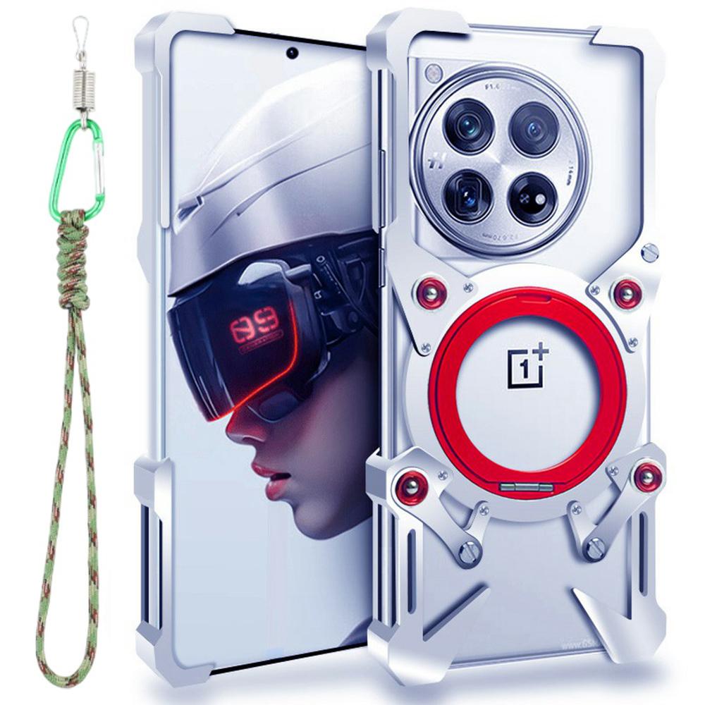 Для OnePlus 12 5G Бампер-кейс Підставка Алюмінієвий сплав Магнітна кришка для телефону з ремінцем на зап ястя B
Для OnePlus 12 5G Бампер-кейс Підставка Алюмінієвий сплав Магнітна кришка для телефону з ремінцем на зап ястя B