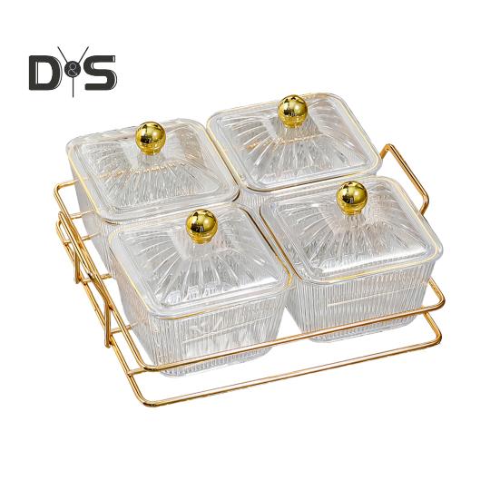 Поднос для орехов и конфет с крышками, фруктовая тарелка, пластиковое отделение, демонстрационная тарелка для закусок, раздельные сервировочные миски для кофе и чая 4Grid прозрачный
Поднос для орехов и конфет с крышками, фруктовая тарелка, пластиковое отделение, демонстрационная тарелка для закусок, раздельные сервировочные миски для кофе и чая 4Grid прозрачный