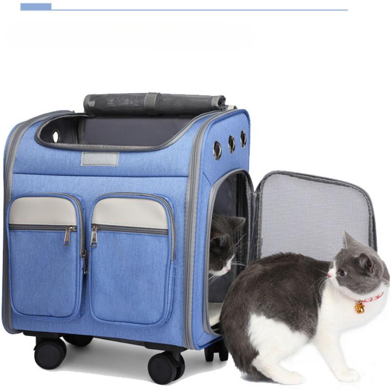 Tie Rod Pet Backpack, Large Space Silent Universal Wheel Pet Carriers L(41*30*43) синій
Tie Rod Pet Backpack, Large Space Silent Universal Wheel Pet Carriers L(41*30*43) синій