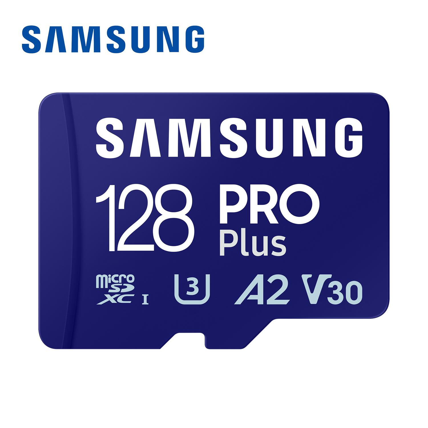 Карта памяти Samsung PRO Plus microSD 256 ГБ microSDXC, 512 ГБ 128 ГБ До 180 МБ/с, Full HD и 4K, UHS I, C10, U3, V30, A2, для телефонов GoPRO и камеры дрона DJI 128GB
Карта памяти Samsung PRO Plus microSD 256 ГБ microSDXC, 512 ГБ 128 ГБ До 180 МБ/с, Full HD и 4K, UHS I, C10, U3, V30, A2, для телефонов GoPRO и камеры дрона DJI 128GB