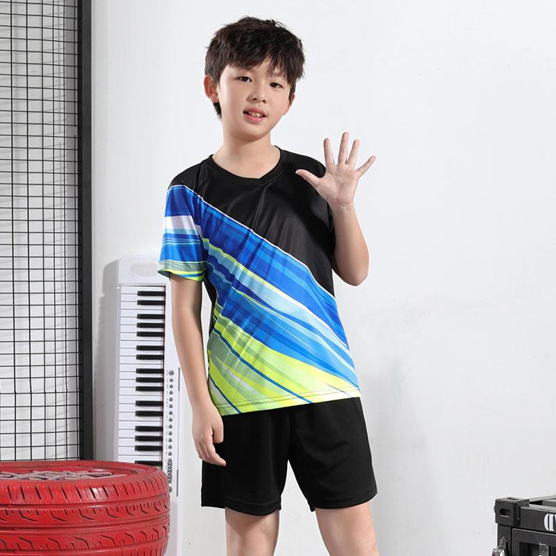 Детский костюм для бадминтона, новая летняя спортивная форма с короткими рукавами, тренировочная форма для соревнований по настольному теннису для маленьких девочек, мужская форма 4XL
Детский костюм для бадминтона, новая летняя спортивная форма с короткими рукавами, тренировочная форма для соревнований по настольному теннису для маленьких девочек, мужская форма 4XL