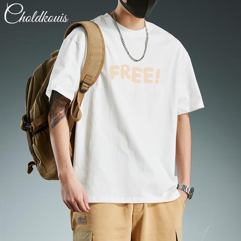 Simple T-shirt Men s print Summer Trendy Printed Cotton Short Sleeved Loose Trendy Breathable T-shirts S
Simple T-shirt Men s print Summer Trendy Printed Cotton Short Sleeved Loose Trendy Breathable T-shirts S