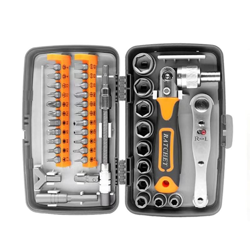 Ratcheting Screwdriver Set 38 in 1 Ratchet Screwdriver Tool Versatiles Magnetic Tool for Mechanics and DIY Enthusiasts
Ratcheting Screwdriver Set 38 in 1 Ratchet Screwdriver Tool Versatiles Magnetic Tool for Mechanics and DIY Enthusiasts