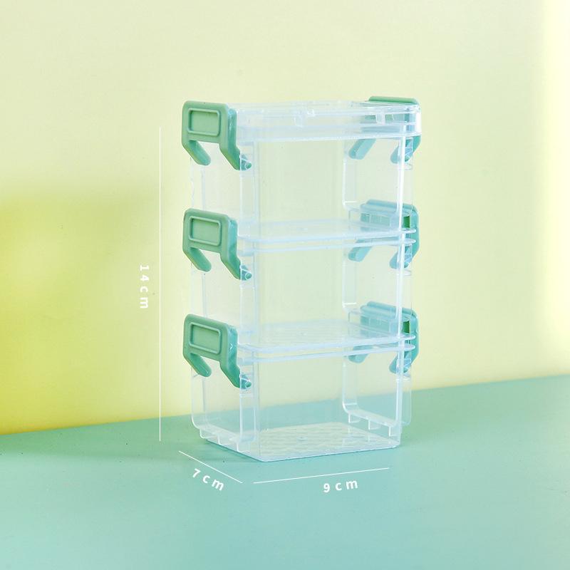 1PC Multi Layer Mini Storage Box Plastic Transparent Home Storage Box Magic Buckle Convenient Home Multi-Color Storage Box
1PC Multi Layer Mini Storage Box Plastic Transparent Home Storage Box Magic Buckle Convenient Home Multi-Color Storage Box