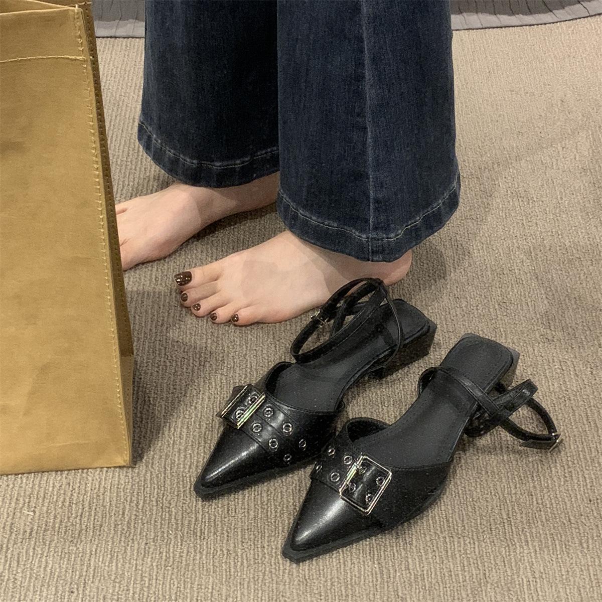 Французские ретро сандалии на низком каблуке женская обувь весна и лето 2025 новая панк стиль острый носок открытая обувь толстый каблук крутые одинарные туфли 39
Французские ретро сандалии на низком каблуке женская обувь весна и лето 2025 новая панк стиль острый носок открытая обувь толстый каблук крутые одинарные туфли 39