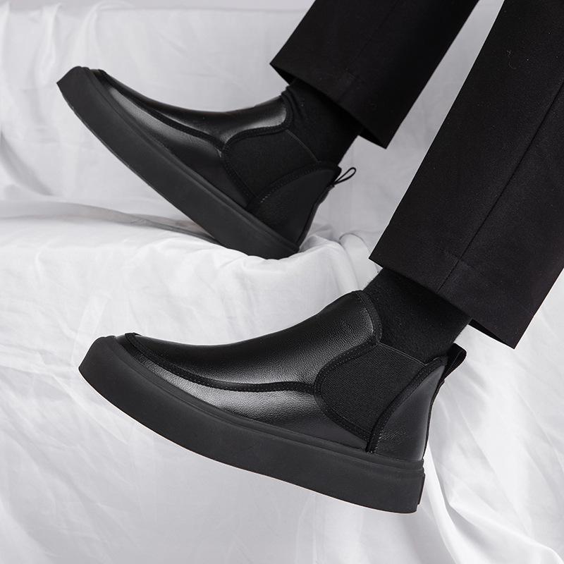 Martin boots men s winter cotton shoes velvet snow boots high-top men s shoes leather trend platform Chelsea short boots 38
Martin boots men s winter cotton shoes velvet snow boots high-top men s shoes leather trend platform Chelsea short boots 38