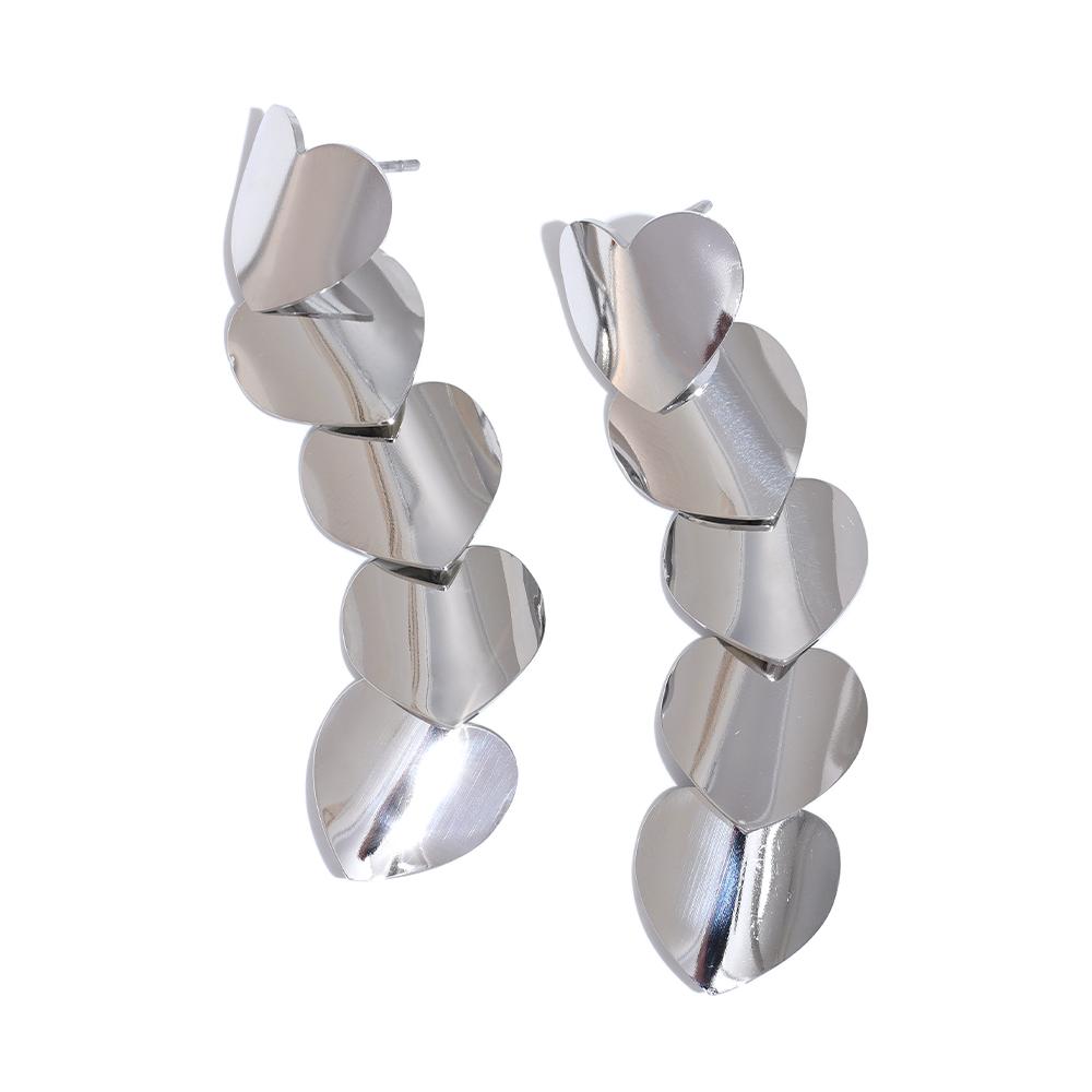 Yhpup Stainless Steel Heart Smooth Metal Drop Dangle Earrings Anti Allergic 18K Gold & Platinum Plated Versatile Party Jewelry
Yhpup Stainless Steel Heart Smooth Metal Drop Dangle Earrings Anti Allergic 18K Gold & Platinum Plated Versatile Party Jewelry