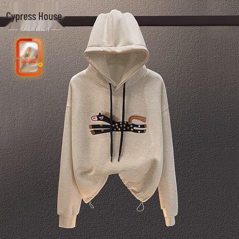 Women s Embroidered Hooded Fleece Sweatshirt One Size
Women s Embroidered Hooded Fleece Sweatshirt One Size