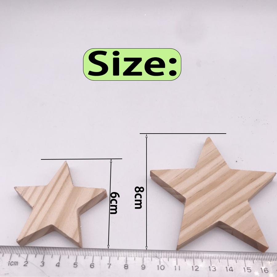 Вырезы из натурального дерева - Неокрашенные деревянные звезды для DIY поделок, навершие для рождественской елки и праздничные украшения (Доступны несколько размеров) 2pcs хаки
Вырезы из натурального дерева - Неокрашенные деревянные звезды для DIY поделок, навершие для рождественской елки и праздничные украшения (Доступны несколько размеров) 2pcs хаки